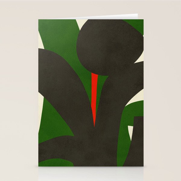 Abstract botanical X01 Stationery Card Gallery Image 2
