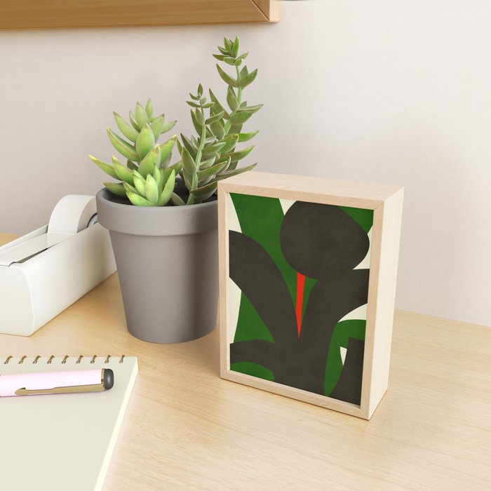 Abstract botanical X01 Mini Art Print Gallery Image 2
