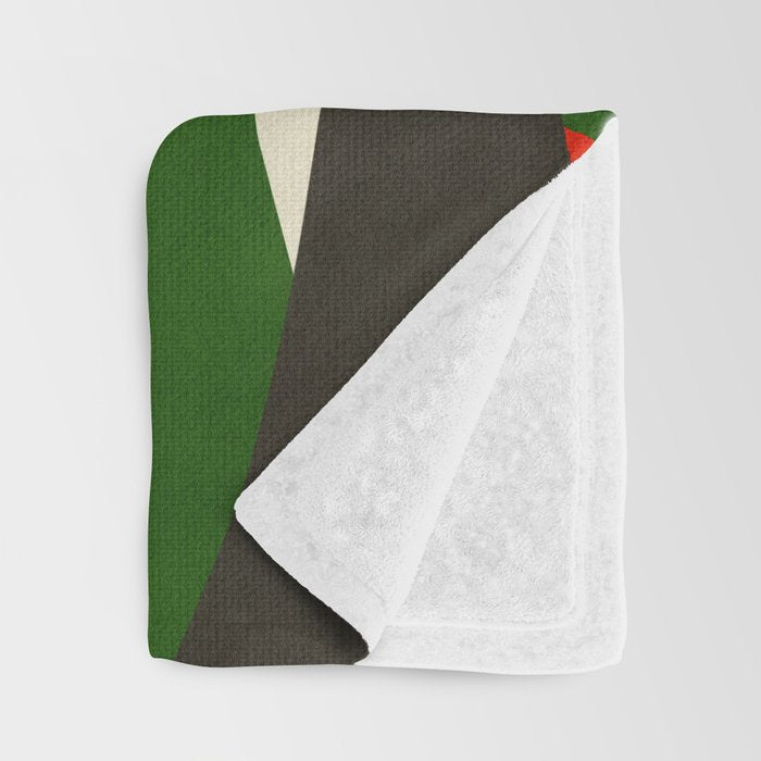 Abstract botanical X01 Throw Blanket Gallery Image 3
