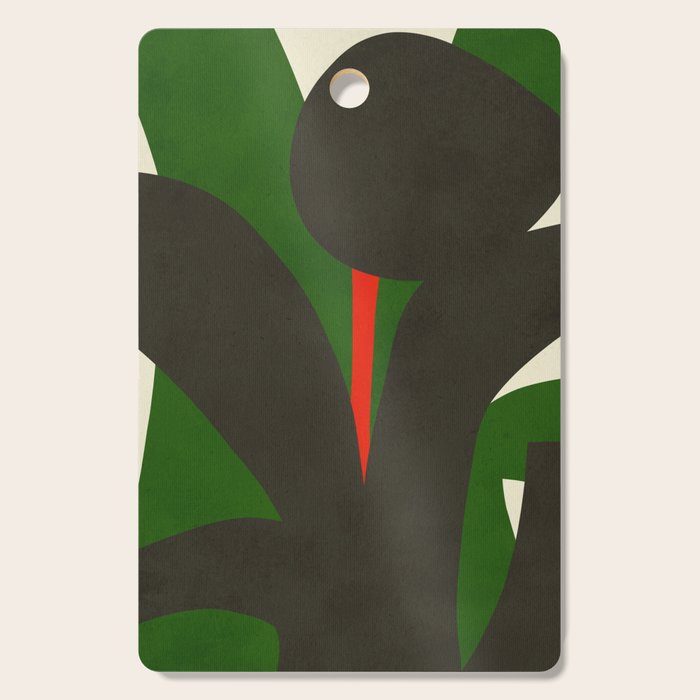 Abstract Botanical X01 Cutting Board