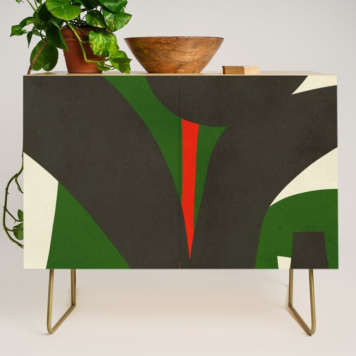 Abstract botanical X01 Credenza Gallery Image 1