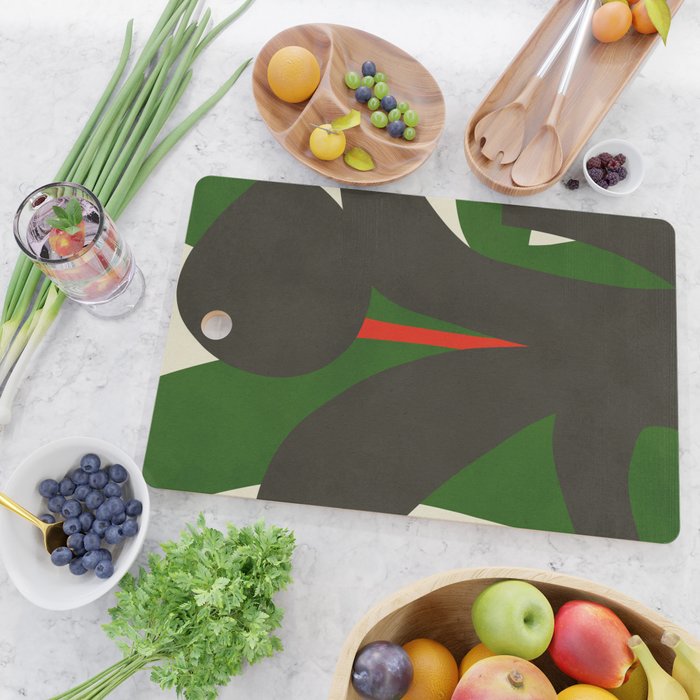 Abstract botanical X01 Cutting Board Gallery Image 2
