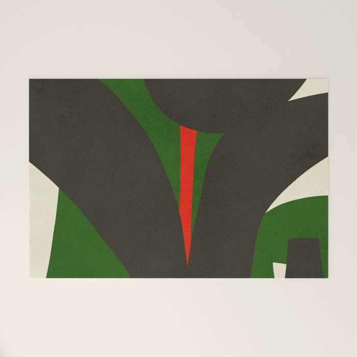 Abstract botanical X01 Welcome Mat Gallery Image 1