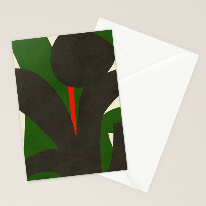Abstract botanical X01 Stationery Card Gallery Image 2