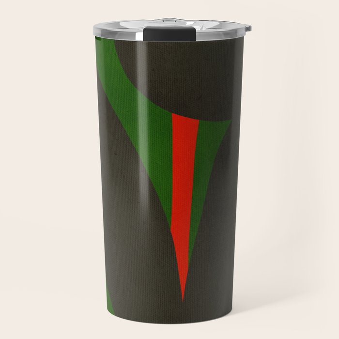 Abstract botanical X01 Travel Mug Gallery Image 1
