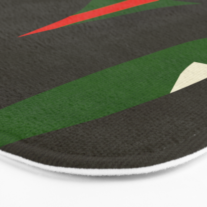 Abstract botanical X01 Bath Mat Gallery Image 3