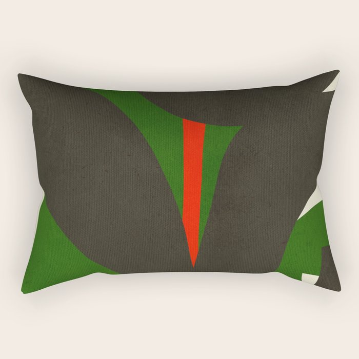 Abstract botanical X01 Rectangular Pillow Gallery Image 2