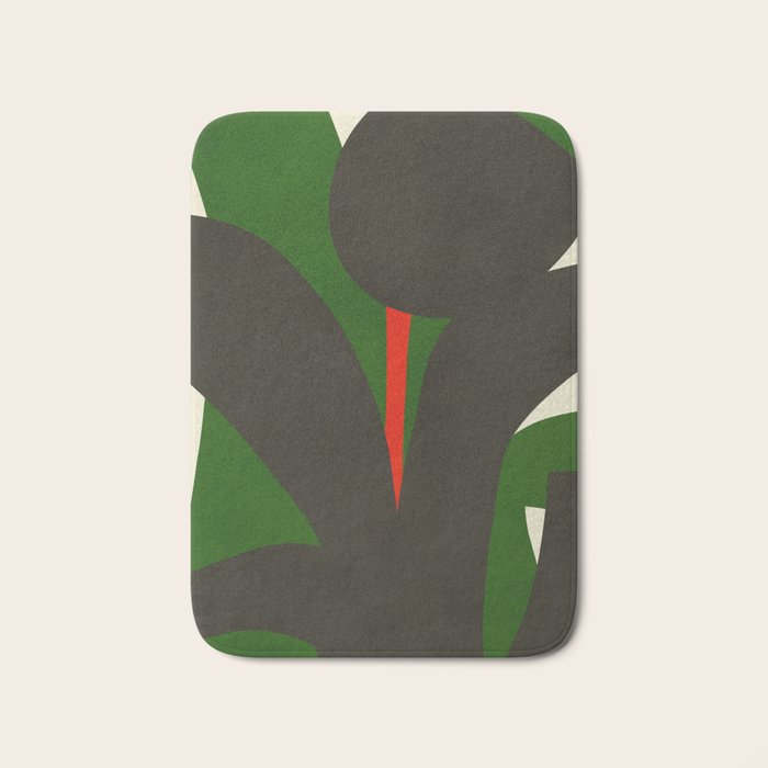 Abstract botanical X01 Bath Mat Gallery Image 1