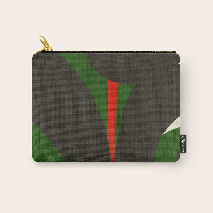 Abstract botanical X01 Carry All Pouch Gallery Image 1