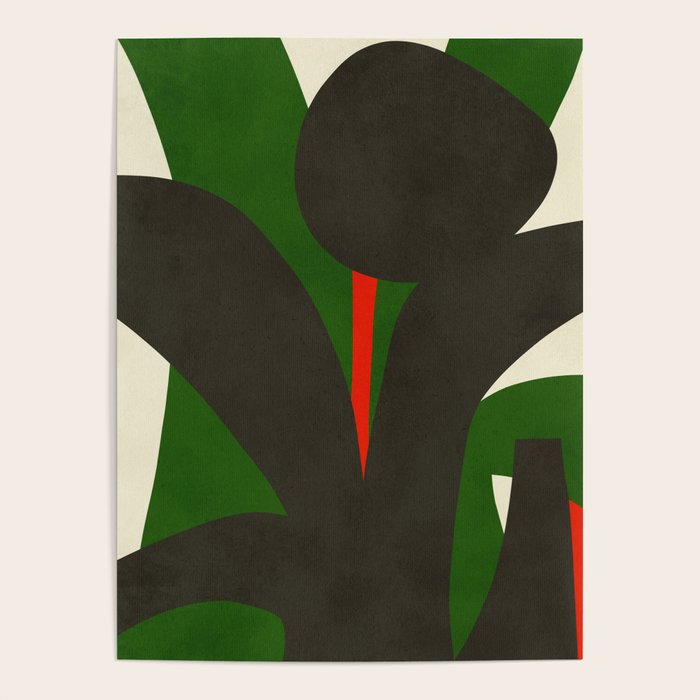 Abstract botanical X01 Poster Gallery Image 4