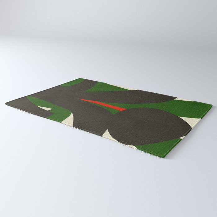 Abstract botanical X01 Rug Gallery Image 3