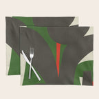 Abstract botanical X01 Placemat Gallery Image 1