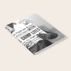 Space Chimp Lives - NASA Moon Flight black and white photograph Notebook Gallery Image 2