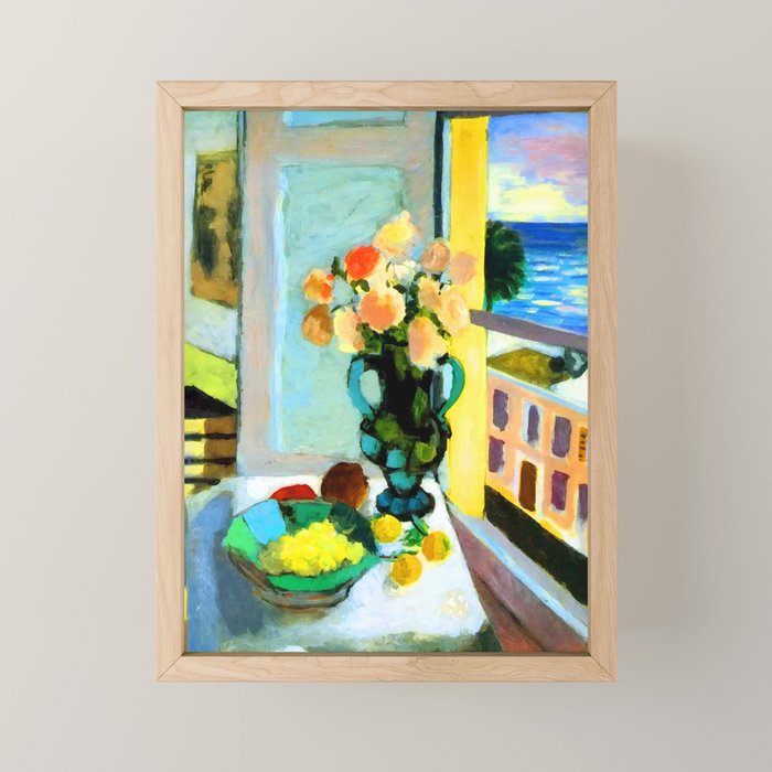 Henri Matisse Roses by the Window Mini Art Print Gallery Image 1