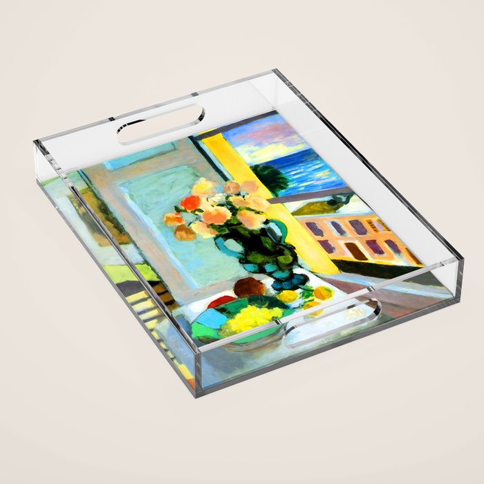 Henri Matisse Roses by the Window Acrylic Tray Gallery Image 1