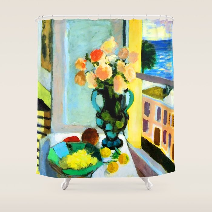 Henri Matisse Roses by the Window Shower Curtain Gallery Image 1