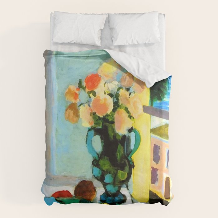 Henri Matisse Roses by the Window Duvet Cover Gallery Image 1
