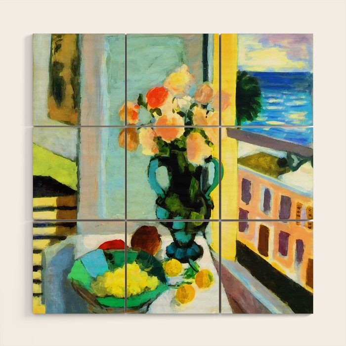 Henri Matisse Roses by the Window Wood Wall Art Gallery Image 1