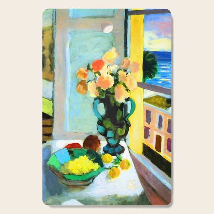Henri Matisse Roses by the Window Cutting Board Gallery Image 1