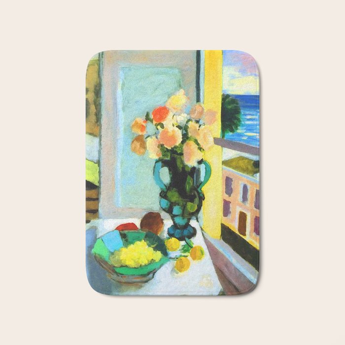 Henri Matisse Roses by the Window Bath Mat Gallery Image 1