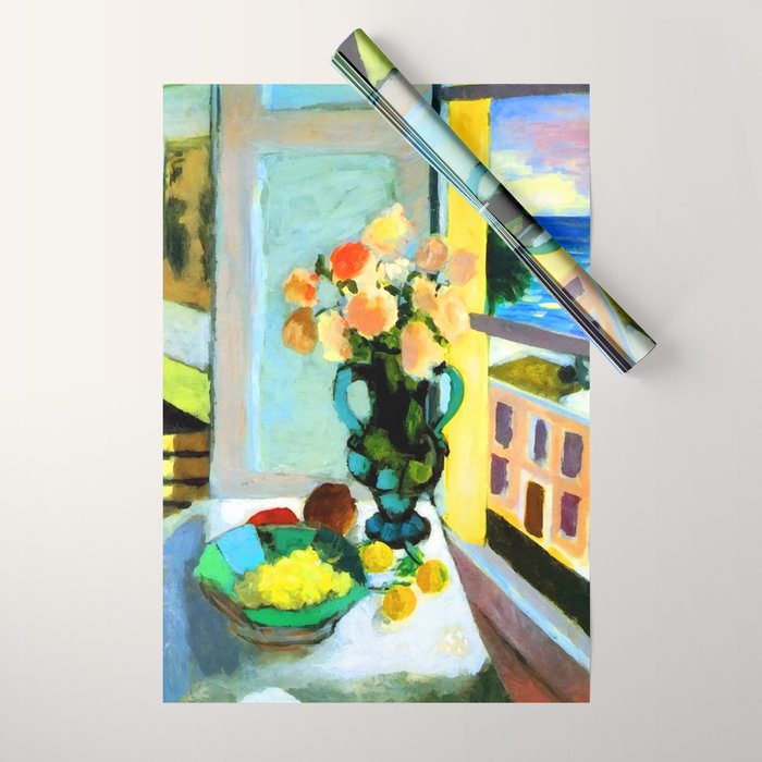 Henri Matisse Roses by the Window Wrapping Paper Gallery Image 1