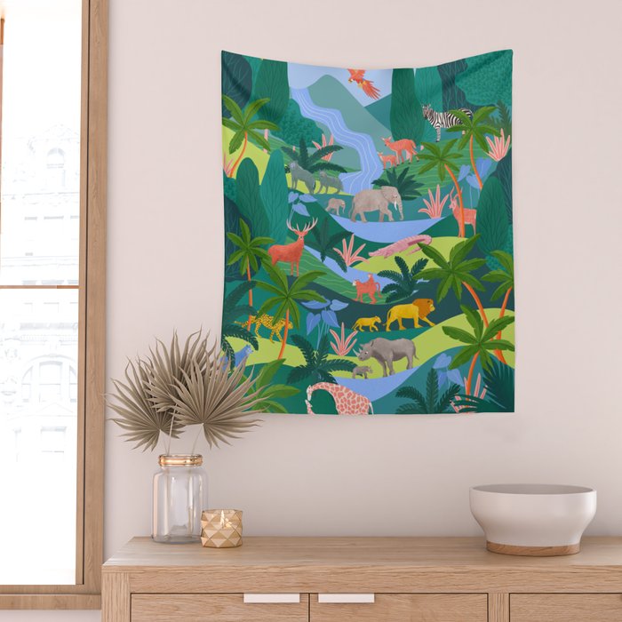 Rainforest Wall Tapestry Gallery Image 2