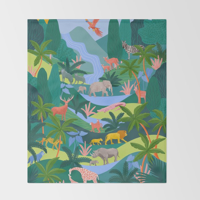 Rainforest Throw Blanket Gallery Image 2