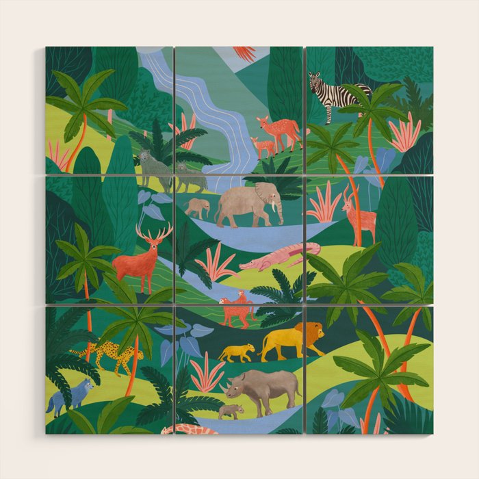 Rainforest Wood Wall Art Gallery Image 1