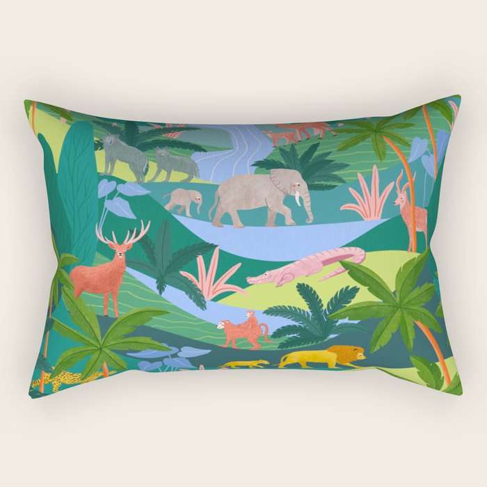 Rainforest Rectangular Pillow Gallery Image 2