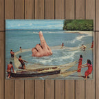 Fish Fingers - Rude catch of the day Outdoor Rug Gallery Image 1