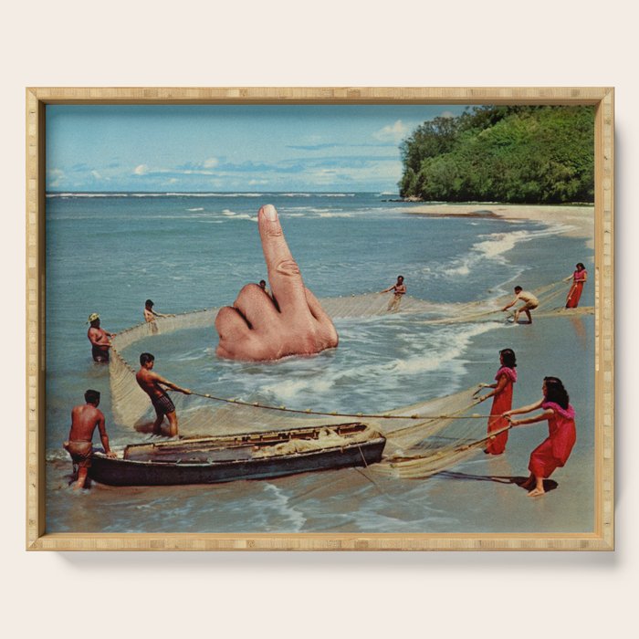 Fish Fingers - Rude catch of the day Serving Tray Gallery Image 1