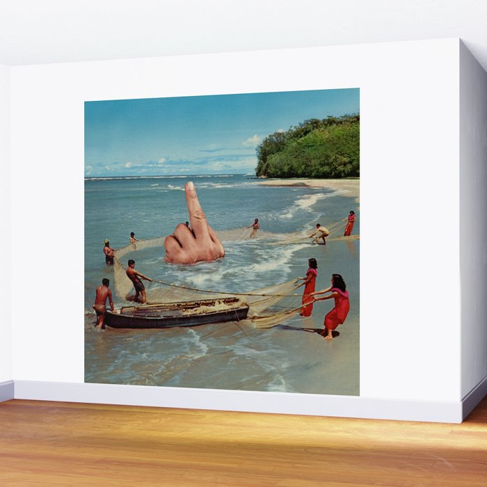 Fish Fingers - Rude catch of the day Wall Mural Gallery Image 2