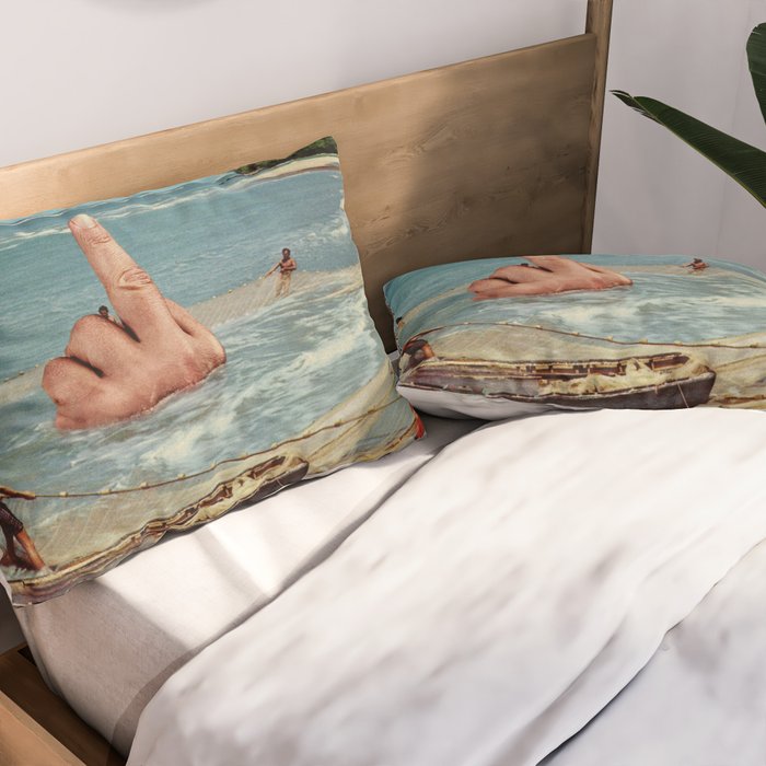 Fish Fingers - Rude catch of the day Pillow Sham Gallery Image 2
