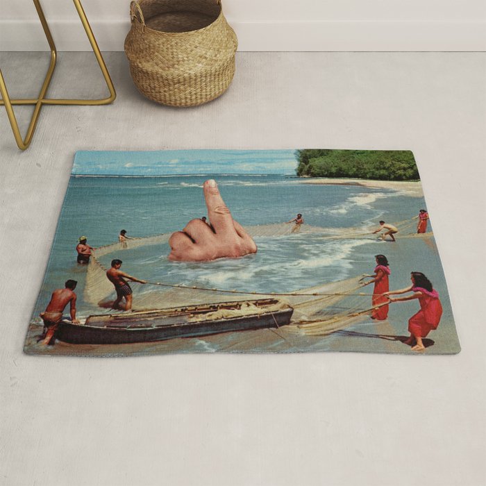 Fish Fingers - Rude catch of the day Rug Gallery Image 1
