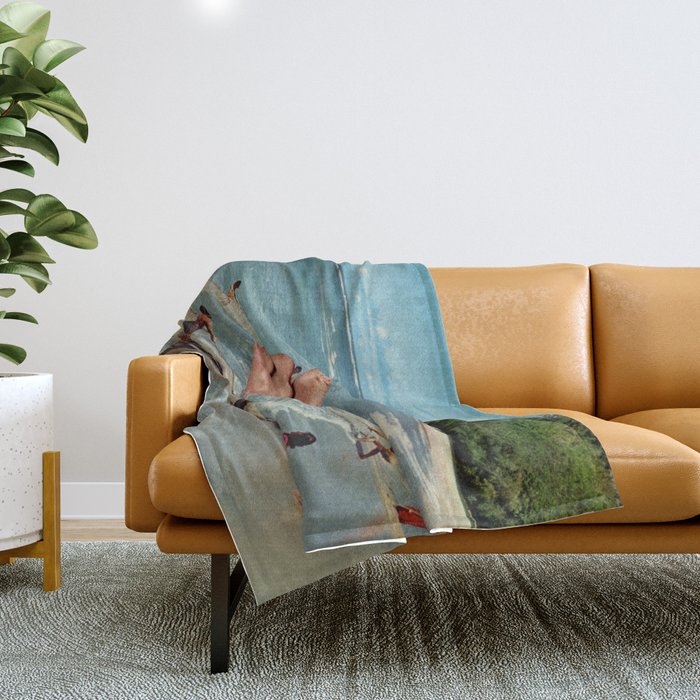Fish Fingers - Rude catch of the day Throw Blanket Gallery Image 1