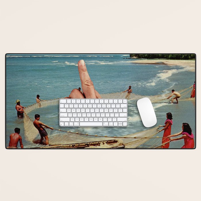 Fish Fingers - Rude catch of the day Desk Mat Gallery Image 1