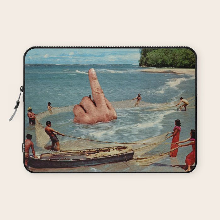 Fish Fingers - Rude catch of the day Laptop Sleeve Gallery Image 1
