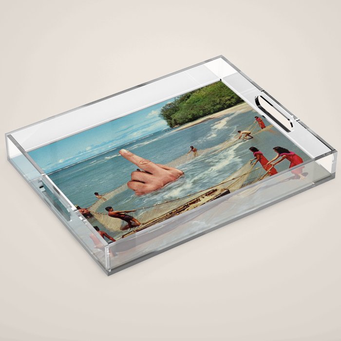 Fish Fingers - Rude catch of the day Acrylic Tray Gallery Image 1