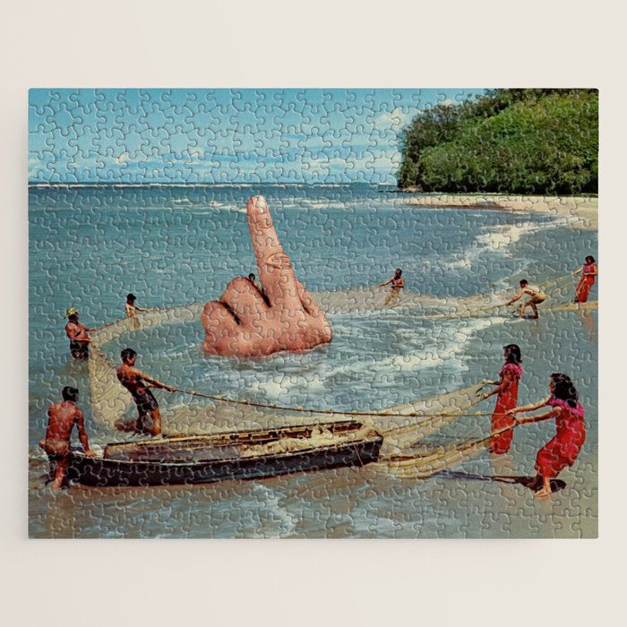 Fish Fingers - Rude catch of the day Jigsaw Puzzle Gallery Image 1