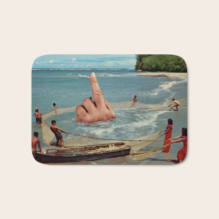 Fish Fingers - Rude catch of the day Bath Mat Gallery Image 1