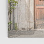Floral Entry In Rome | Front Door Collection Travel Photography Art Print | Pink Summer Flowers In Italy Poster Gallery Image 3