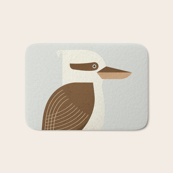 Whimsy Laughing Kookaburra Bath Mat Gallery Image 1