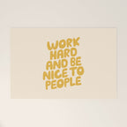 Work Hard and Be Nice to People Welcome Mat Gallery Image 1