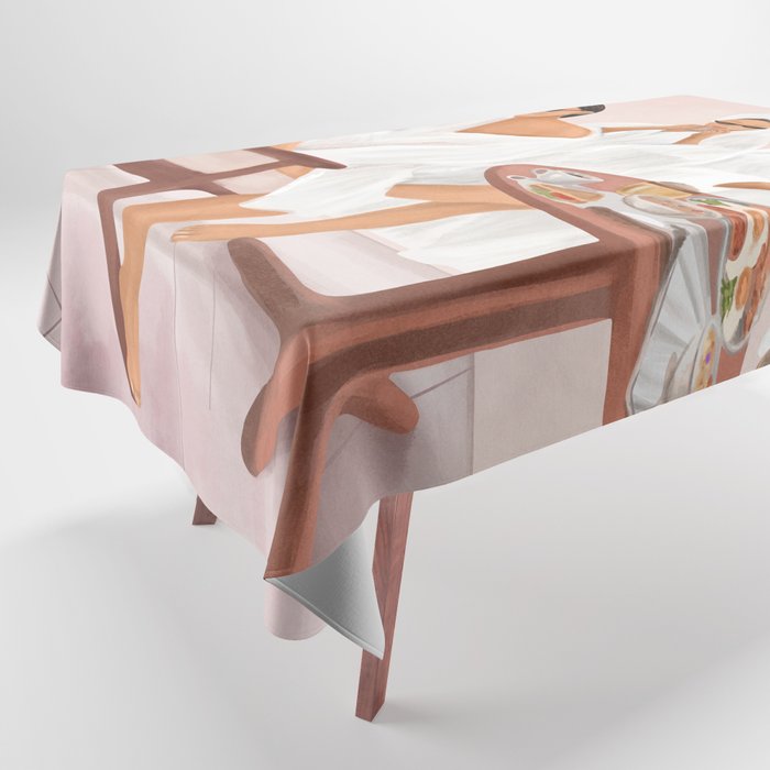 Weekend morning with friends Tablecloth Gallery Image 1