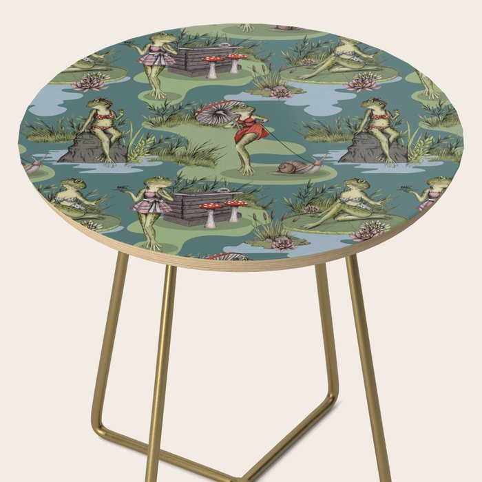 Vintage Pin-Up Girl Frogs Side Table Gallery Image 2