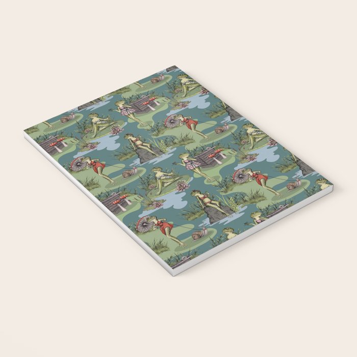 Vintage Pin-Up Girl Frogs Notebook Gallery Image 3