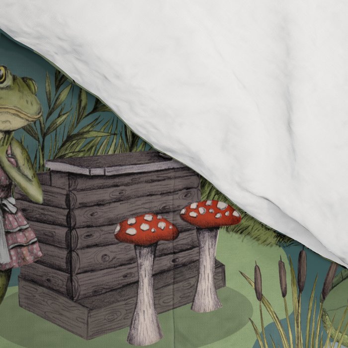 Vintage Pin-Up Girl Frogs Comforter Gallery Image 4
