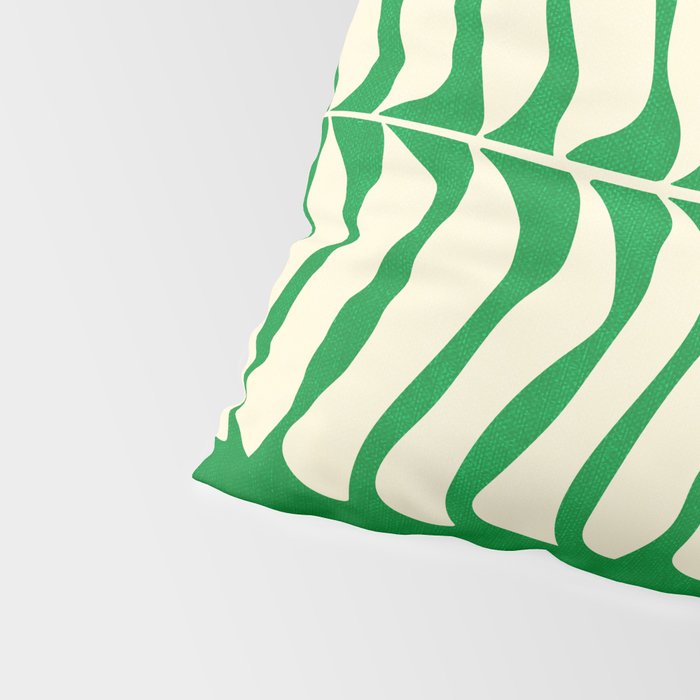 JAZZ FERNS 04 | Pine Green Matisse Edition Pillow Sham Gallery Image 4