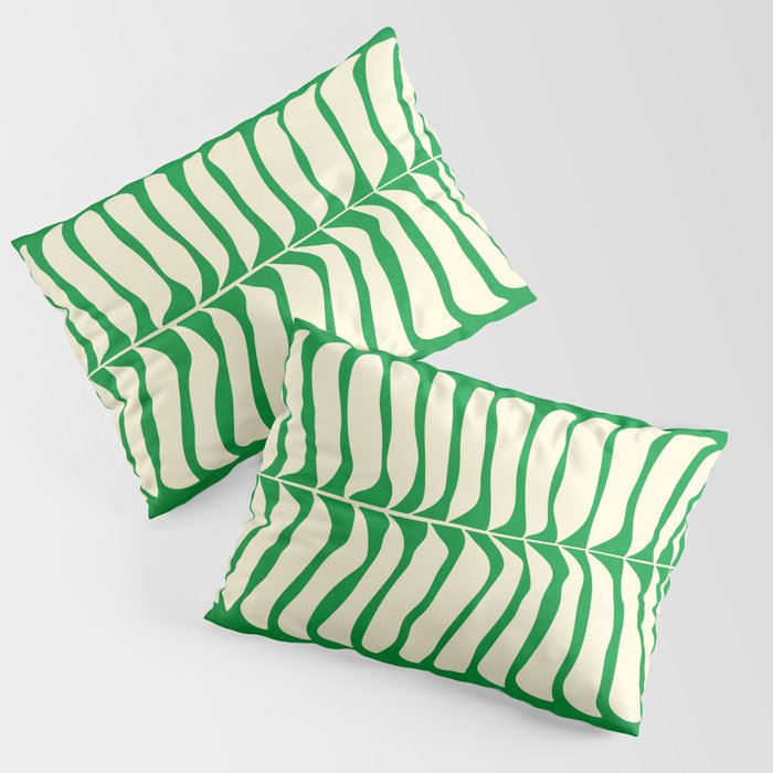 JAZZ FERNS 04 | Pine Green Matisse Edition Pillow Sham Gallery Image 3