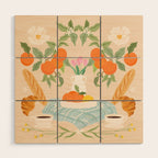 Breakfast and Flowers  Wood Wall Art Gallery Image 1